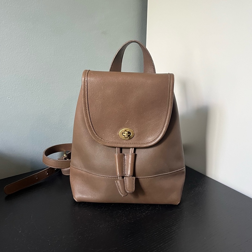 Vintage Coach Leather Backpack